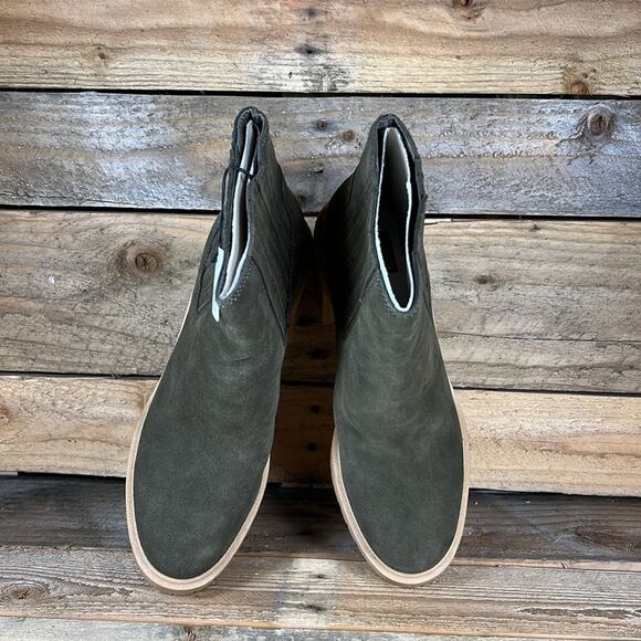 Dolce Vita Caster H2O Waterproof Suede Bootie - Olive - 8.5 Wide - NWOB - Picture 6 of 9